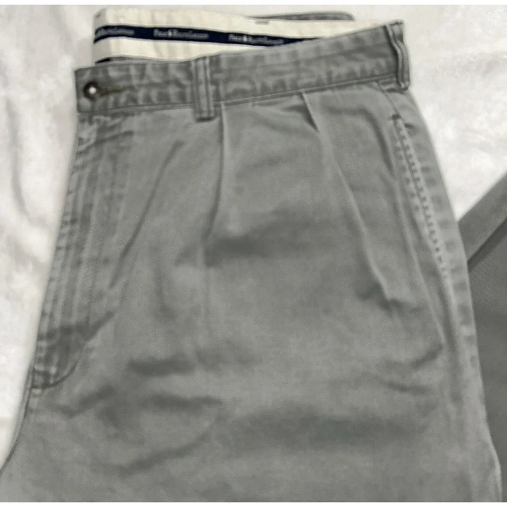 Polo Ralph Lauren 38x34 Grey ‎ Straight Leg Classic Chino 90s Pants